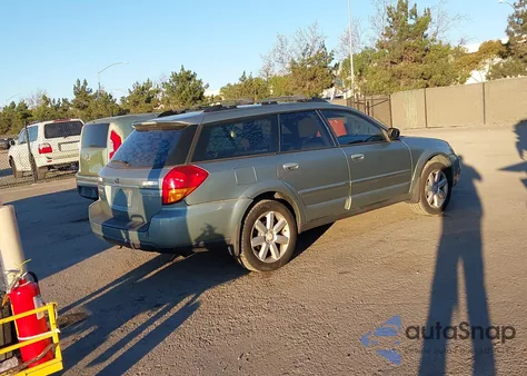 2006 Subaru Outback 2.5I from USA, damaged, VIN 4S4BP61C667332827